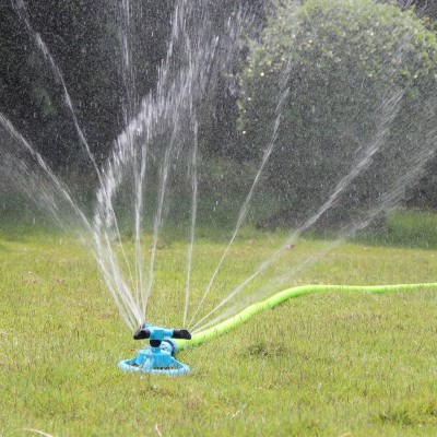 Girl12Queen 360° Rotation Lawn Sprinkler Automatic Water Irrigation for 3600 Square Feet   